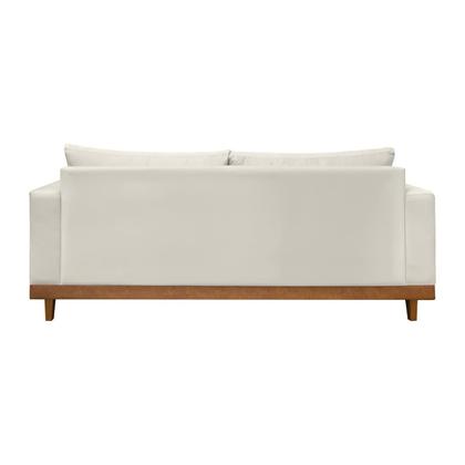 Imagem de Sofá Living 3 Lugares Suede Resistente Madeira + Almofadas