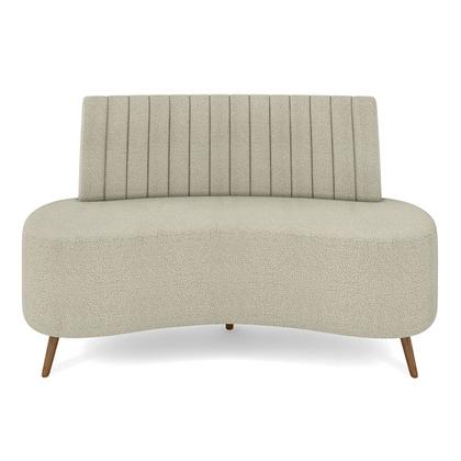 Imagem de Sofá Living Decorativo 2 Lugares 1,60M Katara Bege Bouclê G33 - Gran Belo