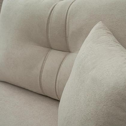 Imagem de Sofá Living Malibu 2,30m Bege Bouclê - King House