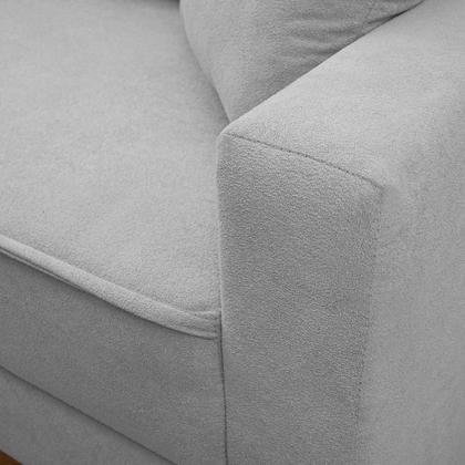 Imagem de Sofá Living Malibu 2,30m Cinza Bouclê - King House