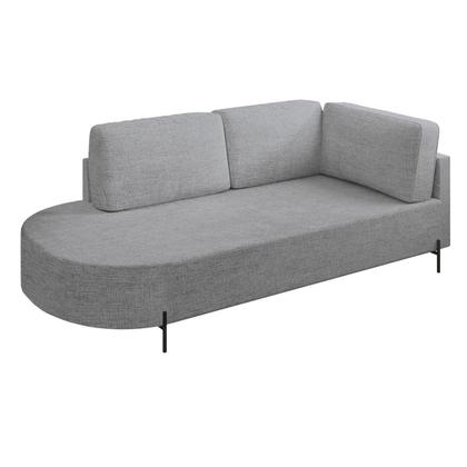 Imagem de Sofá Living Orgânico 2 Lugares 165cm Base de Ferro Braço Direito Norten