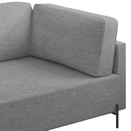 Imagem de Sofá Living Orgânico 2 Lugares 165cm Base de Ferro Braço Direito Norten