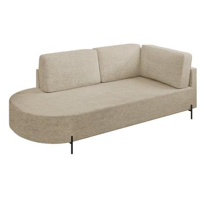 Imagem de Sofá Living Orgânico 2 Lugares Linho Bege Norten 175cm