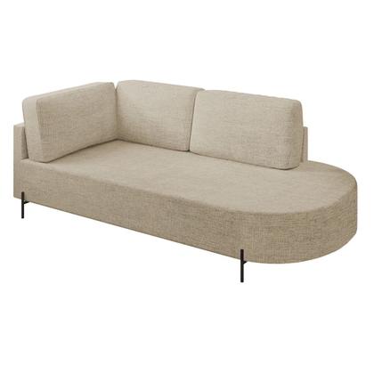 Imagem de Sofá Living Orgânico 2 Lugares Linho Bege Norten 175cm