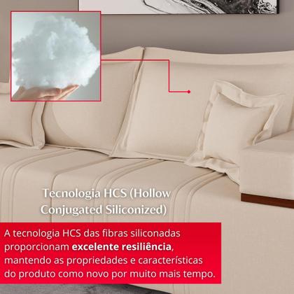 Imagem de Sofá Living Verona 3 Lugares 2,00m Bege