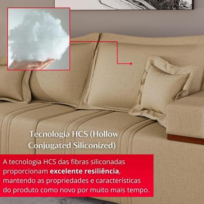 Imagem de Sofá Living Verona 3 Lugares 2,00m Castor