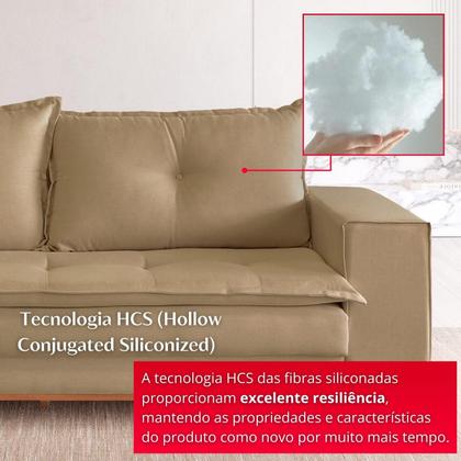 Imagem de Sofá Living Verona 3 Lugares 2,00m Castor