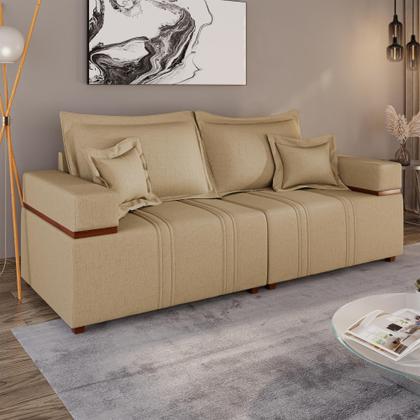 Imagem de Sofá Living Verona 3 Lugares 2,00m Castor
