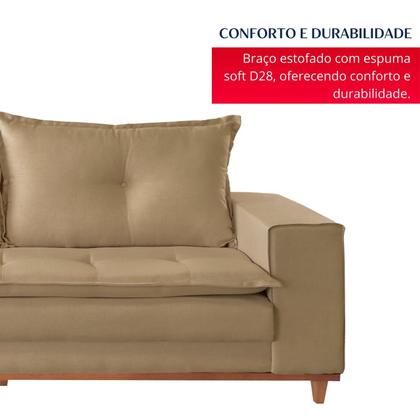 Imagem de Sofá Living Verona 3 Lugares 2,00m Castor