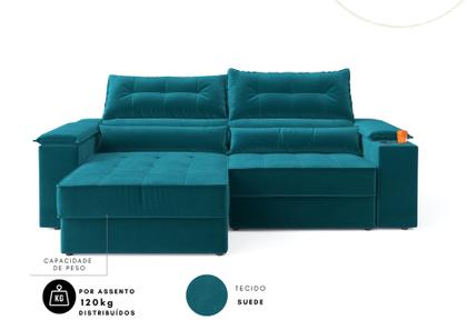 Imagem de Sofá Manhattan 2,10m L 3 Lugares com Porta Copos Retrátil e Reclinável