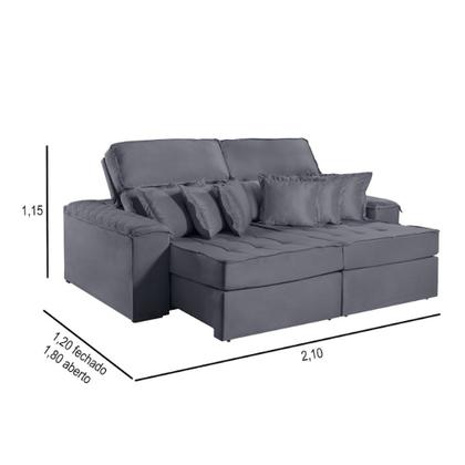 Imagem de Sofa Martins M-188 02 Md.80 C/ Almofadas V-211