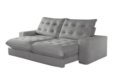 Imagem de Sofá Milão Retrátil e Reclinável 230m com Super Pillow de 30cm com Molas Pocket Movenzo Estofados