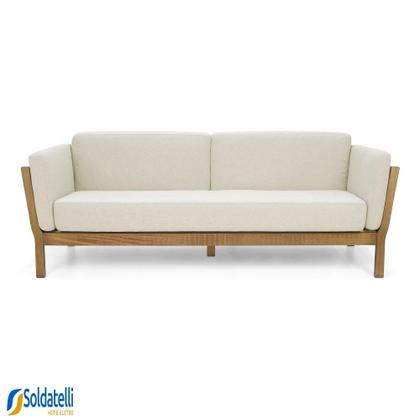 Imagem de Sofá Minas 03 Lugares Base Madeira Oregon - Datelli Design