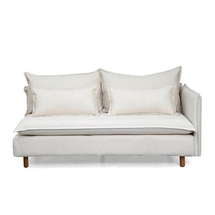 Imagem de Sofá Modular 2 Lugares Braço Lateral com Pé Madeira Sôma CabeCasa MadeiraOriginals