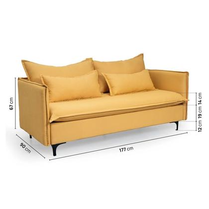 Imagem de Sofá Modular 2 Lugares Pé Metal Sôma CabeCasa MadeiraOriginals