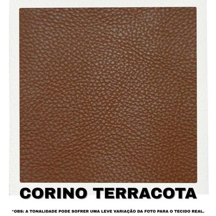 Imagem de Sofá Modular 3 Lugares Filipi 2,12m material sintético Bege - material sintético Terracota