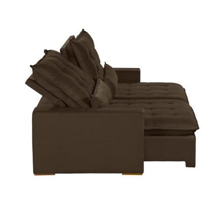 Imagem de Sofá Modular 4 Lugares Ceará 2.30 MT Retrátil e Reclinável Veludo Sofatec