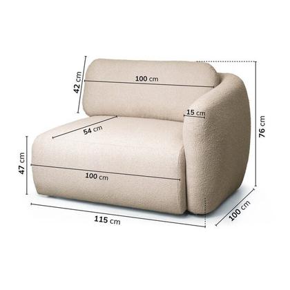 Imagem de Sofá Modular 4 Lugares Com Sumiê Orla CabeCasa MadeiraOriginals