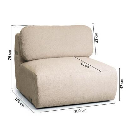 Imagem de Sofá Modular 4 Lugares Com Sumiê Orla CabeCasa MadeiraOriginals