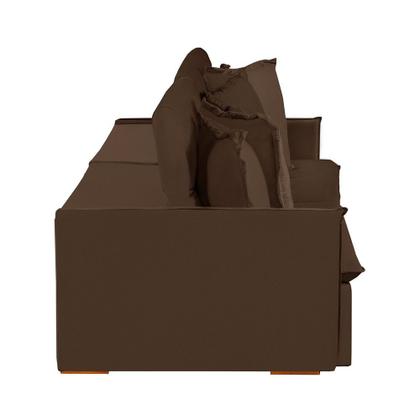 Imagem de Sofá Modular 5 Lugares Olinda 2.90 MT com Molas Retrátil e Reclinável Veludo Nobre Sofatec