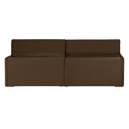 Imagem de Sofá Modular 5 Lugares Olinda 2.90 MT com Molas Retrátil e Reclinável Veludo Nobre Sofatec