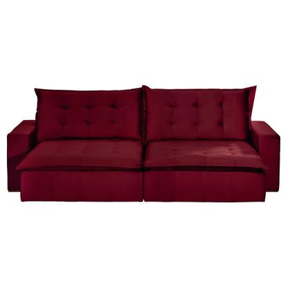 Imagem de Sofá Modular Bahia 5 Lugares 2,50 MT com Molas Retrátil e Reclinável Veludo Nobre Sofatec