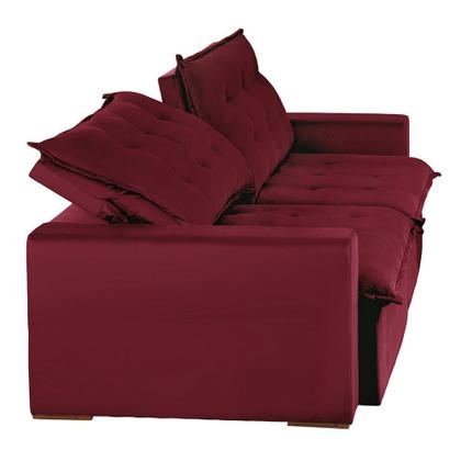 Imagem de Sofá Modular Bahia 5 Lugares 2,50 MT com Molas Retrátil e Reclinável Veludo Nobre Sofatec