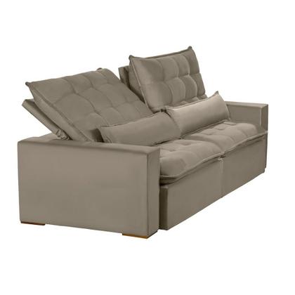 Imagem de Sofá Modular Ceará 6 Lugares 2.90 MT Retrátil e Reclinável Veludo Nobre Sofatec