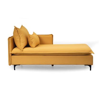 Imagem de Sofá Modular Chaise Braço Lateral com Pé Metal Sôma CabeCasa MadeiraOriginals