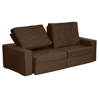 Imagem de Sofá Modular Curitiba 3 Lugares 2.30 MT Retrátil Reclinável Veludo Sofatec