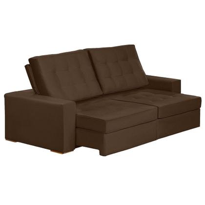 Imagem de Sofá Modular Curitiba 3 Lugares 2.30 MT Retrátil Reclinável Veludo Sofatec