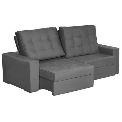 Imagem de Sofá Modular Curitiba 5 Lugares 2.50 MT Retrátil e Reclinável Veludo Nobre Sofatec