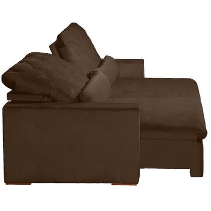 Imagem de Sofá Modular Rio Branco 4 Lugares 2.30 MT Retrátil e Reclinável Veludo Nobre Sofatec