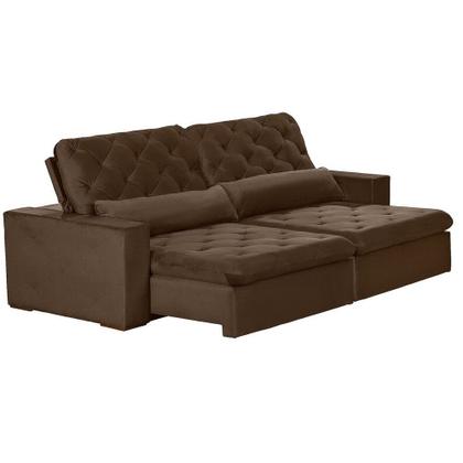 Imagem de Sofá Modular Rio Branco 4 Lugares 2.30 MT Retrátil e Reclinável Veludo Nobre Sofatec