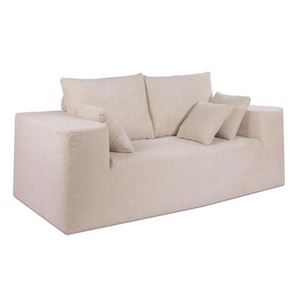 Sofá Modular Rute 2 Lugares em Bouclé - Casa Boaz Imagem de Sofá Modular Rute 2 Lugares em Bouclé