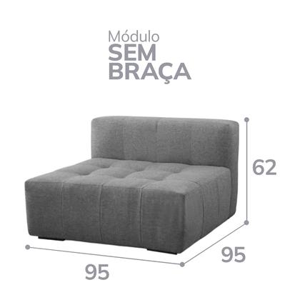 Imagem de Sofa modular Sem Braço Burgos - COLISEU