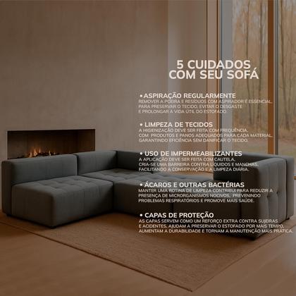 Imagem de Sofa modular Sem Braço Burgos - COLISEU