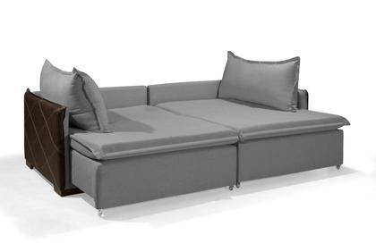 Imagem de Sofá Mônaco Sem Caixa 1.80m Cor Cinza - Estilo Estofados