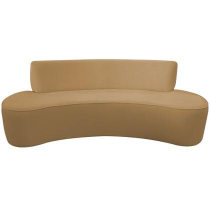 Imagem de Sofá Orgânico 02 Lugares 150cm Mônaco Bouclé Camel Claro - Nexta Casa