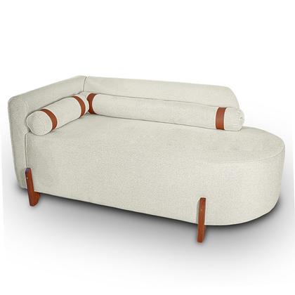 Imagem de Sofá Orgânico Divã Confortável Resistente Linho Trento Remi