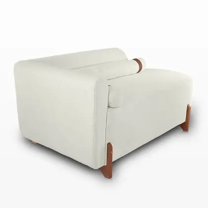 Imagem de Sofá Orgânico Divã Confortável Resistente Linho Trento Remi