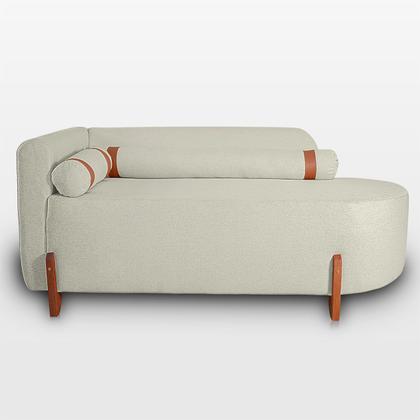 Imagem de Sofá Orgânico Divã Confortável Resistente Linho Trento Remi