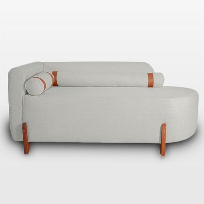 Imagem de Sofá Orgânico Divã Confortável Resistente Linho Trento Remi