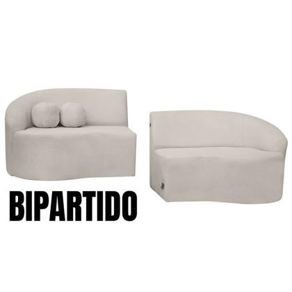 Imagem de Sofá Orgânico Palermo 4 Lugares 210cm + Puff Bouclê - SOFA STORE