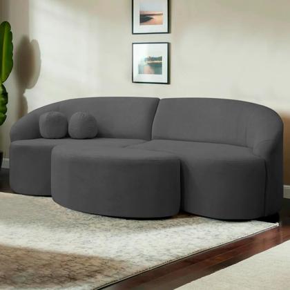 Imagem de Sofá Orgânico Palermo 4 Lugares 210cm + Puff Bouclê - SOFA STORE