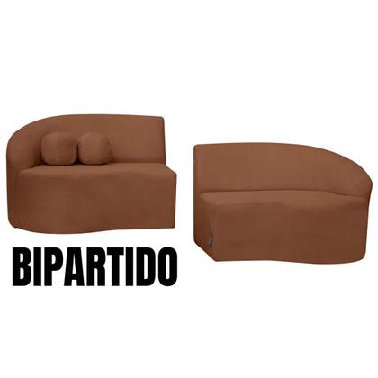 Imagem de Sofá Orgânico Palermo 4 Lugares 210cm + Puff Bouclê - SOFA STORE