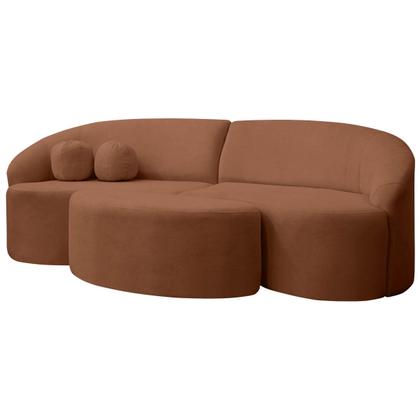Imagem de Sofá Orgânico Palermo 4 Lugares 210cm + Puff Bouclê - SOFA STORE