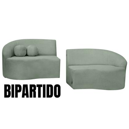Imagem de Sofá Orgânico Palermo 4 Lugares 210cm + Puff Bouclê - SOFA STORE