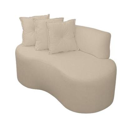 Imagem de Sofá Orgânico Pequeno 2 lugares living 145 Cm Sala Recepção Clinica Consultório Bouclé -
