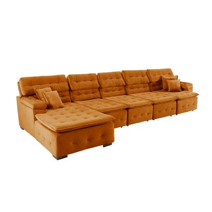 Imagem de Sofá Orlando 4.20x1.90m com Chaise, Retrátil e Reclinável